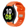 Fluororubber Watch Band With Reverse Buckle Adjustable Soft Sport Replacement Strap 9