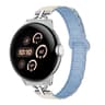 22mm Magnetic Silicone Watch Band D Shaped Tri Bead Adjustable Smartwatch Replacement Strap