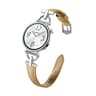 Genuine Leather Watch Band D Shape Metal Buckle Soft Adjustable Replacement Strap 7