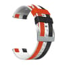 Universal 22mm Silicone Leather Watch Band Soft Comfortable Replacement Watch Strap 2