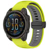 Garmin Fenix 8 AMOLED 47mm Magnetic Silicone Watch Band Two Color Quick Release Replacement Strap 16