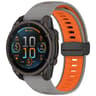 Garmin Fenix 8 AMOLED 47mm Magnetic Silicone Watch Band Two Color Quick Release Replacement Strap 13