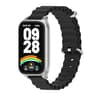 Mijobs Xiaomi Smart Band 9 Active Band Marine Silicone Replacement Watch Band with Metal Shell for Redmi Band 3