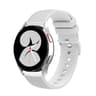 Samsung Galaxy Watch5 40mm 44mm Watch5 Pro Silicone Watch Band With Pockmarked Texture And Silver B 8