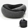 U shaped Pillow Snail Style Travel Neck Support, Portable Adjustable Soft Noon Break Sleep Pillows, Travel Neck Pillow