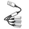 USB Cable Splitter HUB OTG Multiple Ports For Phone Charging Power Adapter Docking Station 7