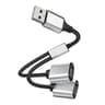 USB Cable Splitter HUB OTG Multiple Ports For Phone Charging Power Adapter Docking Station 6