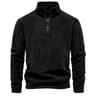 Zipper Neck Pullover Mens Sweatshirt Soft Shell Mens Jacket Brand Quality Thicken Warm Fleece Jacke