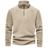 Zipper Neck Pullover Mens Sweatshirt Soft Shell Mens Jacket Brand Quality Thicken Warm Fleece Jacke