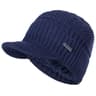 Stylish Unisex Warm Winter Hats, Add Fur Lined Soft Beanie Cap With Brim, Thick Knitted Hats For Men & Women