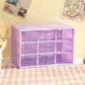 Cute Desktop Storage Boxes Organizer, Transparent Wall-mounted Student Desk Sundries Storage Box