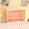Cute Desktop Storage Boxes Organizer, Transparent Wall-mounted Student Desk Sundries Storage Box