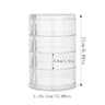 Round Plastic Organizer Box Jewelry Display Rack Rotating Makeup Storage Holder For Bracelets And E 7