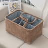 MultiCompartment Organizer For Baby Clothes Toys  Home Decor Large Bohemian Storage Basket 3