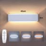 Remote Control LED Wall Lamp, Modern Dimmable Indoor Wall Light with LED Plate