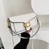 Fashionable Underarm Shoulder Bag With Dual Shoulder Straps  Diagonal Small Square Bag Trendy  Vers 7