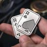 Metal Skull Push Fidget Toy AntiStress Spinner Portable Decompress Poker Toy Unique Adult Gift