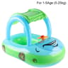Car Shaped Toddler Pool Float With Steering Wheel  Baby Swim Ring For Kids Summer Water Fun 6