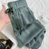 Acetic Acid Ice Silk Wide Leg Pants New Summer Thin Satin Casual Trousers For Women High Waisted St 1