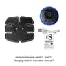 8-Mode Electrode ABS Stimulator, Fitness EMS Device Trainer, Abdominal Massager with 19-Gear Pad Adjustment