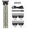 Professional T9 Hair Clipper  Vintage Rechargeable Trimmer  Shaver For Men Dragon Buddha Design 12