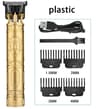 Professional T9 Hair Clipper  Vintage Rechargeable Trimmer  Shaver For Men Dragon Buddha Design 14