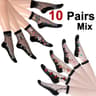 Women Floral Print Mid Tube Socks Summer Thin Design Sweat Absorbing  Breathable For AllDay Comfort 8