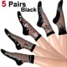 Women Floral Print Mid Tube Socks Summer Thin Design Sweat Absorbing  Breathable For AllDay Comfort 7