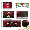 Christmas Decoration Plaid Christmas Tree Floor Mat, Absorbent Doormat For Kitchen, Live Room Sofa Floor Mat