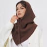Women Winter Balaclava Hat Knitted Beanies For Girls Warm Outdoor Hooded Scarf With Neck Collar One 14