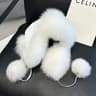 Womens Real Fox Fur Hats Aviator Trapper Snow Skiing Winter Raccoon Fur Bomber Earflap Hat Cap 7