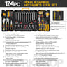 Daily Hand Tools Socket Sets For Home Repair HiSpec Car Repair Tool Kit With Socket Wrench Set 8
