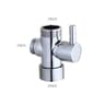 Solid Brass Shower Diverter Valve Way Adapter for Bidet Sprayer and Handheld Shower