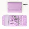 Manicure Set with Nail Clippers and Cuticle Nipper Travel Case