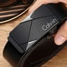 Mens PU Leather Automatic Buckle Belt for Work and Daily Wear