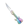 Mini Guitar Keychain Knife Stainless Steel Folding Pocket Tool 4