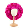Large Satin Bonnet For Sleeping With Adjustable Tie Band 12