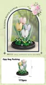 Eternal Flower Bouquet Bonsai Potted Plant Building Blocks Model Creative Puzzle Decoration for Home, Kids, and Gift