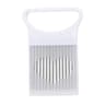 PrecisionCut Stainless Steel Onion Slicer Holder & Meat Tenderizer Tool with Safety Cover
