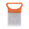 PrecisionCut Stainless Steel Onion Slicer Holder & Meat Tenderizer Tool with Safety Cover