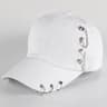 Urban Edge Cotton Punk Baseball Cap Creative Piercing Ring Hip Hop Snapback Hat