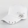 Urban Edge Cotton Punk Baseball Cap Creative Piercing Ring Hip Hop Snapback Hat