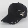 Urban Edge Cotton Punk Baseball Cap Creative Piercing Ring Hip Hop Snapback Hat