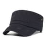 Heritage Washed Cotton Military Cap Vintage Flat Top Hat For Men  Women 2