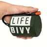 Portable Waterproof Emergency Survival Sleeping Bag, Outdoor EDC Thermal Sack, First Aid Rescue Kit Mylar Blanket