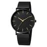 Simple Men Business Stainless Steel Mesh Belt Quartz Watch, Ultra Thin Fashion Watch, Casual Relogio Masculino