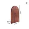 Nature Wooden Bookends, Desktop Bookshelf Desk Organizer for Office & Home, Sturdy Wood Book Ends for Storage Decoration