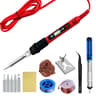 Professional 80W Soldering Iron Kit With Adjustable Temperature LCD Display Ceramic Heater Tips Twe 7
