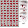 3D Nail Art Stickers Red Black White Love Hearts Stars Clouds French Full Adhesive Nail Decals Slid