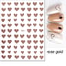 3D Nail Art Stickers Red Black White Love Hearts Stars Clouds French Full Adhesive Nail Decals Slid